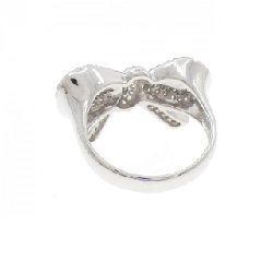 Nhẫn kim cương K18WG hình ruy băng 0.72CT - Hàng hiệu chính hãng 849866