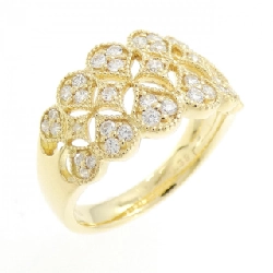 Nhẫn kim cương K18YG 0.38CT