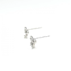 K18WG Bông tai kim cương hình ruy băng 0.10CT - Hàng hiệu Chính hãng 868269