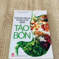 MÓN ĂN DÂN DÃ TRỊ BỆNH TÁO BÓN 