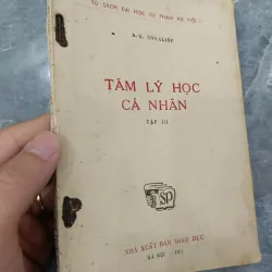 Tâm lý học cá nhân (Tập III) – A.G. Côvaliop