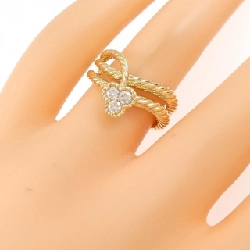 Nhẫn kim cương K18YG 0.18CT 668063