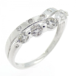 Nhẫn kim cương K18WG 0.50CT