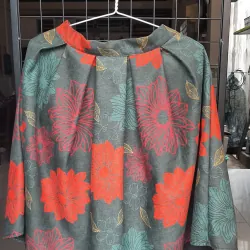 Váy xòe họa tiết hoa đỏ size S- M, đứng form độ mới cao 929105