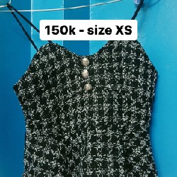 Áo kiểu thời trang -kích cỡ size XS (55kg bận vừa) - màu sắc : Đen 22916