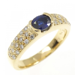 Nhẫn Sapphire K18YG 0.42CT - Hàng hiệu Chính hãng