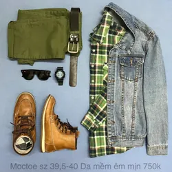 Giầy Moctoe nam da bò òng lót lông Size 39,5 627470