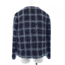 【Đối tượng phiếu giảm giá】Áo khoác không cổ CHANEL 642536