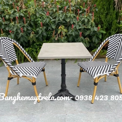 Ghế khung nhôm đan nhựa 444681