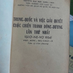 TRUNG QUỐC VÀ VIỆC GIẢI QUYẾT CUỘC CHIẾN TRANH ĐÔNG DƯƠNG LẦN THỨ I -  PHRĂNG XOA GIOAY Ô 447612