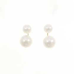 K18YG Bông tai ngọc trai Akoya - Hàng hiệu Chính hãng