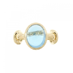 Nhẫn Blue Topaz K18YG 4.25CT 668586