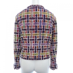 Áo khoác không cổ CHANEL METIERS D'ART P75234V66763 633412