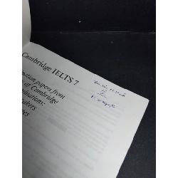 Ielts 7 Examination Papers with answers mới 80% bẩn bìa, ố, có chữ viết HCM2101 Cambridge Esol HỌC NGOẠI NGỮ 918534