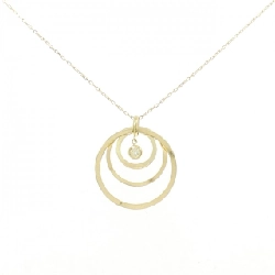 Dây chuyền kim cương K18YG 0.06CT - Hàng hiệu Chính hãng