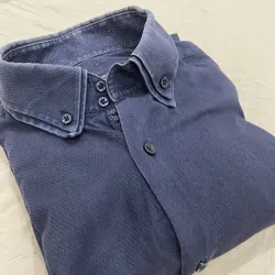 Áo sơ mi zaramen dark blue slim fit size M 729072