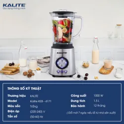 Máy xay sinh tố KALITE KEB4171 2 cối 717066