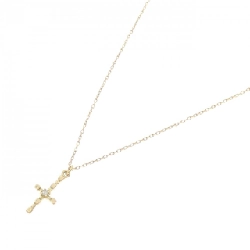 K18YG Dây chuyền kim cương hình chữ thập - Hàng hiệu Authentic 857894