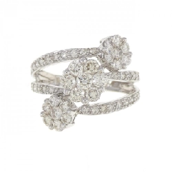 Nhẫn kim cương 750WG 1.16CT - Hàng hiệu Authentic 856861