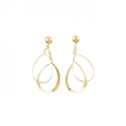 K18YG/PT Bông tai - Hàng hiệu Authentic