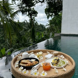 Khay mây nhựa hồ bơi 473244