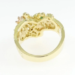 Nhẫn đá màu bướm K18YG/K18PG 667475