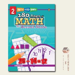 Sách Tiếng Anh - 180 Days of Math - Trọn Bộ K,1,2,3,4,5 -  Mới 56832