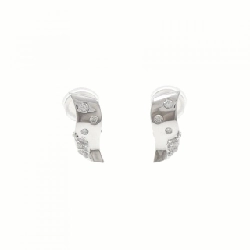 K18WG Bông tai/Khuyên tai Kim cương 0.20CT - Hàng hiệu Chính hãng