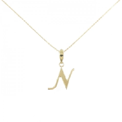 K18YG Chữ cái N Dây chuyền - Hàng hiệu Chính hãng