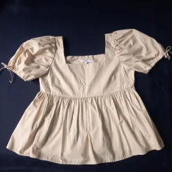 Áo váy thời trang, size M, màu kem, thời trang AMM chính hãng 1021029