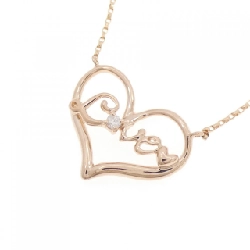 K10PG Dây chuyền kim cương hình trái tim - Hàng hiệu Chính hãng 860059