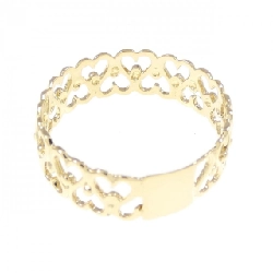 Nhẫn hình trái tim K18YG 671504