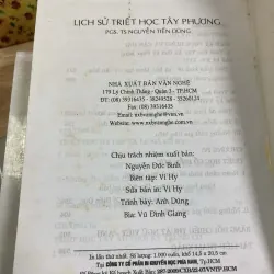 Lịch Sử Triết Học Phương Tây - PGS.TS Nguyễn Tiến Dũng 931590