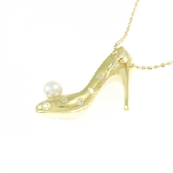 K18YG Giày cao gót Ngọc trai Akoya Dây chuyền 3.6mm - Hàng hiệu Chính hãng 855844