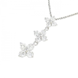 K18WG Hoa Kim Cương Dây Chuyền 0.50CT - Hàng hiệu Chính hãng 861856