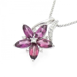 K18WG Hoa Garnet Dây Chuyền 3.40CT - Hàng hiệu Chính hãng 856915