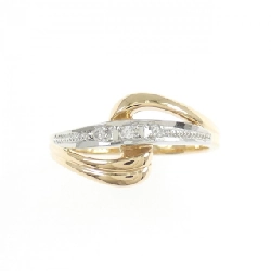 K18YG/PT900 Nhẫn kim cương - Hàng hiệu Authentic 853140