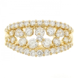 Nhẫn kim cương K18YG 1.41CT - Hàng hiệu Authentic 850083