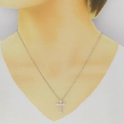 Dây chuyền kim cương PT900/PT850 chéo 0.35CT - Hàng hiệu chính hãng 861758