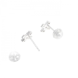 Bông tai kim cương K18WG 0.12CT - Hàng hiệu chính hãng 870176