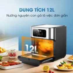 Nồi chiên không dầu KALITE Air Pro, dung tích 12L, công suất 1500W, khoang inox 304 933273