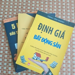 Bộ 3 sách Bất động sản: Định giá BĐS + 5 bí mật đầu tư BĐS +Câu chuyện được mất trong BĐS 317860
