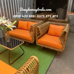 Bàn ghế sofa tổ yến nhựa giả mây 927619