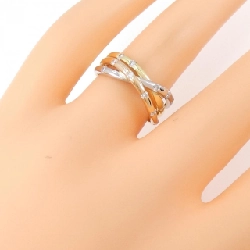 Nhẫn kim cương K18YG/PT900/K18PG 0.30CT 671813