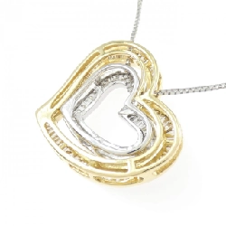 K18YG/K18WG Dây chuyền hình trái tim kim cương 0.43CT - Hàng hiệu Chính hãng 860088