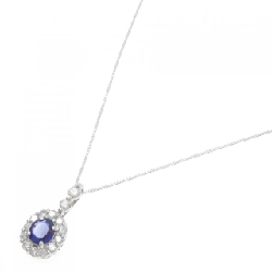 K18WG Sapphire Necklace 0.59CT - Hàng hiệu Authentic 859644