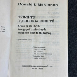 TRÌNH TỰ TỰ DO HÓA KINH TẾ - QLTC TRONG QUÁ TRÌNH CHUYỂN SANG NỀN KT THỊ TRƯỜNG 461863