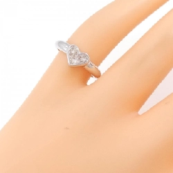 Nhẫn kim cương 750WG hình trái tim 671935