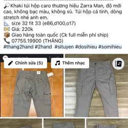 Quần Cargo Zara Man 548733