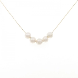 K18YG Ngọc trai Akoya Dây chuyền 6.7mm - Hàng hiệu Chính hãng